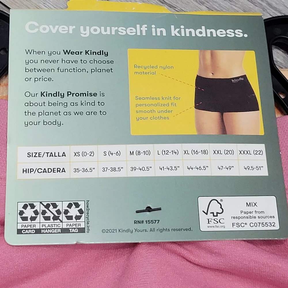Kindly Yours  Seamless Boyshort Womens Size XS Pink